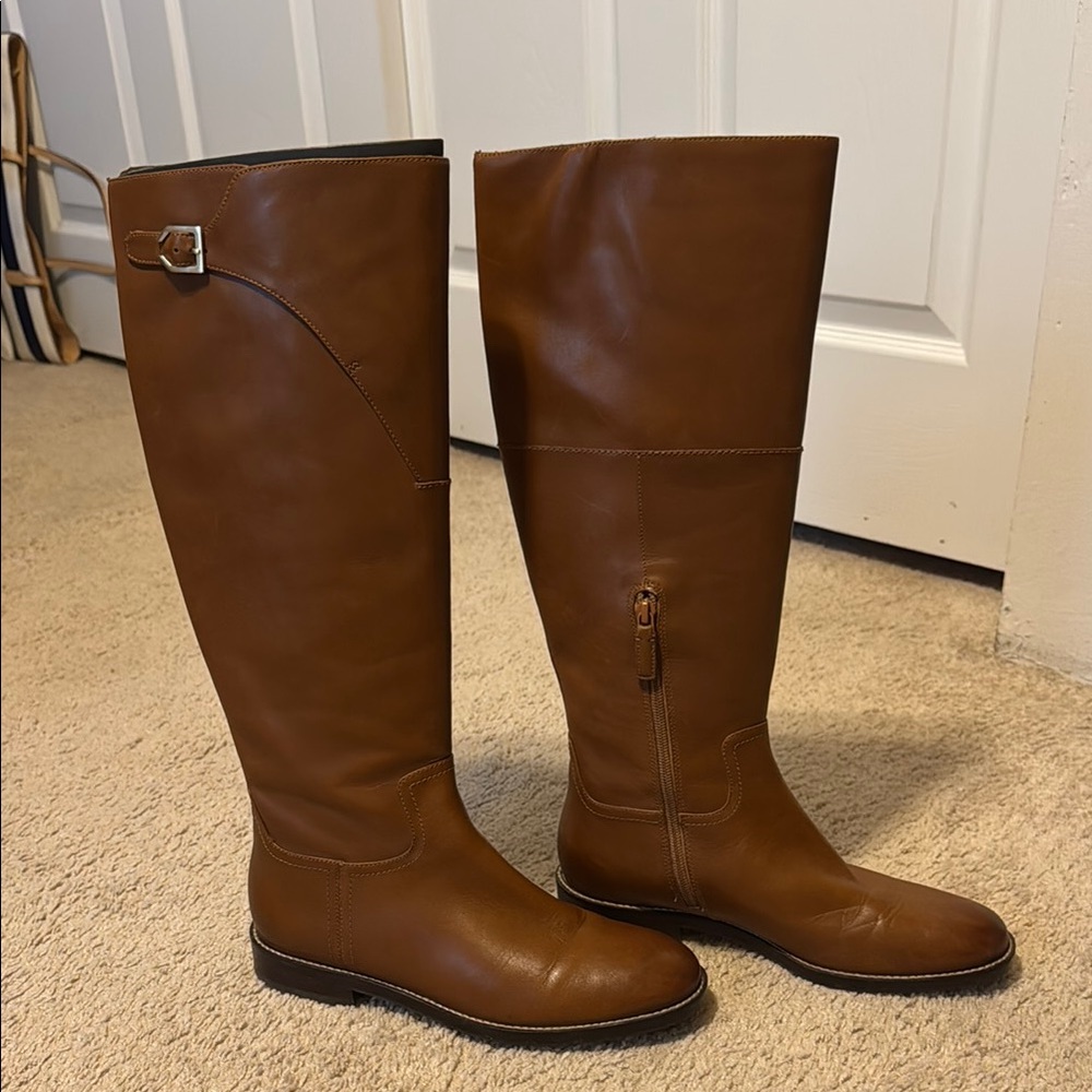 Cole Haan Brown Over the Knee Boots Equestrian Style